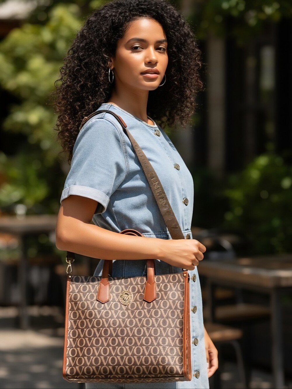Valentino Orlandi Vovo Signature Monogram Tote Bag